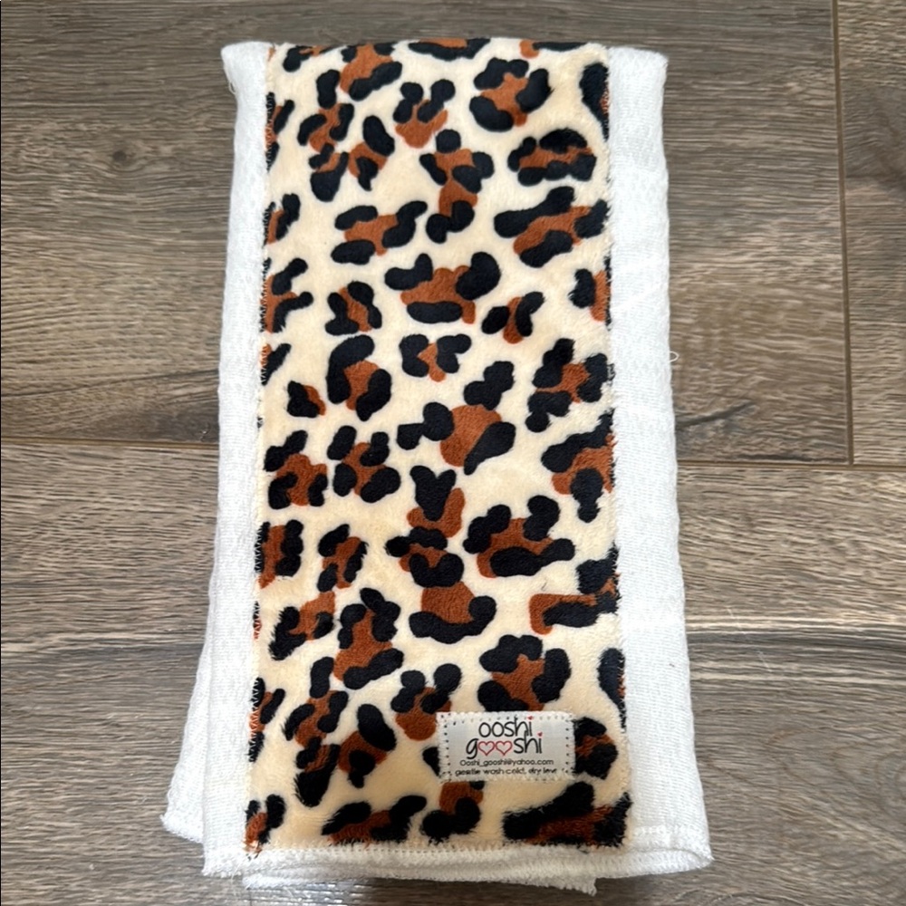Leopard Print Burp Cloth